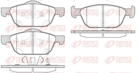 Колодки гальмівні дискові REMSA 1552.02