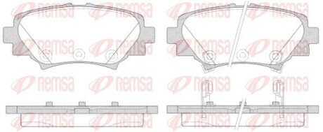 Колодки гальмівні дискові REMSA 1570.02