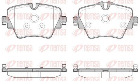 Колодки гальмівні дискові REMSA 1625.08
