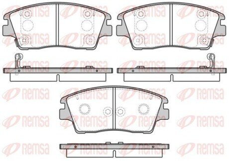 Колодки гальмівні дискові REMSA 1676.02