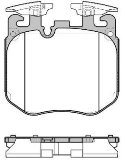 BMW Колодки гальмівні передні 3 G21/81,5 G30,6,7 G11,8,X3 G01,x4 G02,X5 G05,X6 G06 REMSA 1690.00 (фото 1)