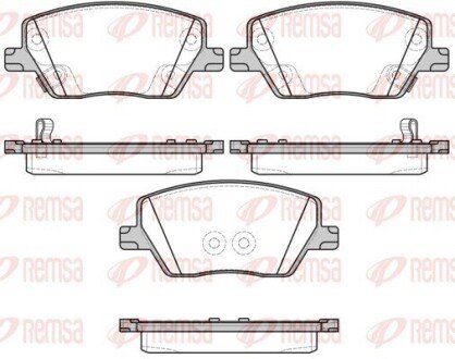Колодки гальмівні дискові REMSA 1695.02