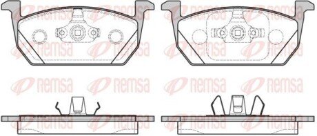 SKODA колодки гальмівні передні KAMIQ, OCTAVIA III Combi 19-, AUDI A1 Sportback 18- REMSA 1710.00
