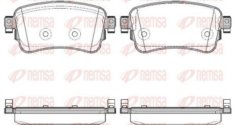 Колодки гальмівні дискові REMSA 1720.00