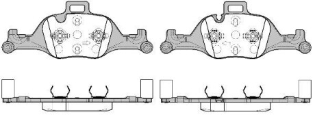 BMW гальмівні колодки передн. 3/G20, 5/G30, 6/G32 REMSA 1740.00