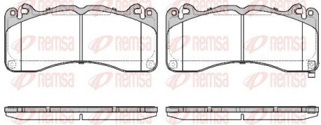 FORD USA Колодки гальмівні передні MUSTANG Convertible 2.3 EcoBoost 15- REMSA 1749.02