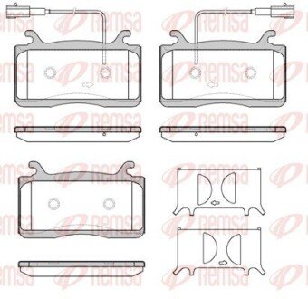 ALFA ROMEO Колодки гальмівні передні STELVIO (949_) 2.2 D (949.AXC1A) REMSA 1759.22