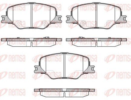 Колодки гальм. передн. OPEL Insignia B REMSA 1795.02