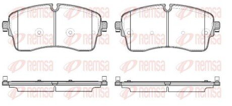 Колодки гальмівні дискові (комплект 4 шт) REMSA 1815.00