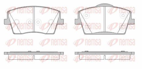 Колодки гальмівні дискові REMSA 1823.00