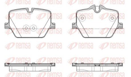 BMW Колодки гальмівні задні 2 (G42, G87), G20, G80, G28, G21, G81, G22 REMSA 1875.00