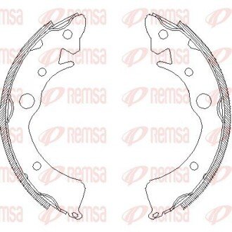 Колодки гальмівні барабанні REMSA 4096.00
