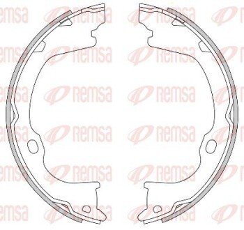 Колодки гальмівні барабанні REMSA 4282.00