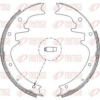 JEEP Колодки гальмівні барабанні GRAND CHEROKEE I 95- REMSA 4423.00