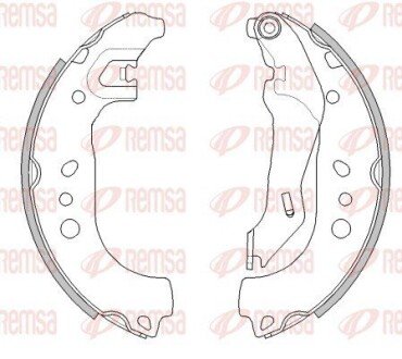 VW Колодки гальмівні барабанні Skoda Roomster, Rapid,Seat 10- REMSA 4445.00