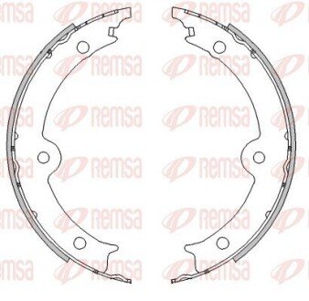 LEXUS Колодки гальмівні барабанні GS (_S19_) 430 05-11, IS III (_E3_) 200t (ASE30) 15- REMSA 4517.00 (фото 1)