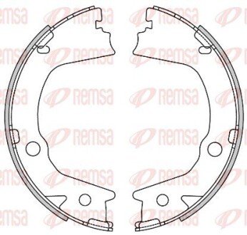 Колодки гальмівні барабанні REMSA 4602.00 (фото 1)