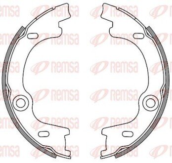 Колодки гальмівні барабанні REMSA 4630.00 (фото 1)