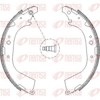 TOYOTA Колодки гальмівні барабанні Landcruiser REMSA 4650.01