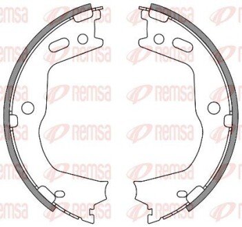 Колодки гальмівні барабанні REMSA 4666.00