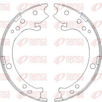 Колодки гальмівні барабанні REMSA 4690.00
