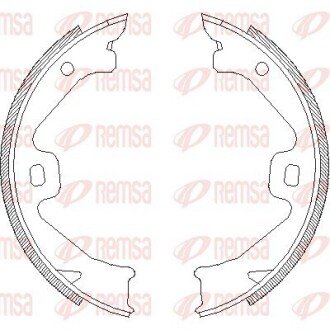 ROVER Колодки гальмівні барабанні задні 75 2.0 CDTi 03-05 REMSA 4704.00