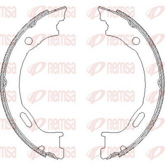 Колодки гальмівні барабанні ML163 98- REMSA 4707.01
