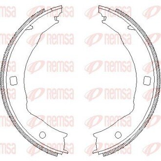 Колодки гальмівні барабанні REMSA 4717.00