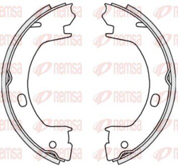 Колодки гальмівні барабанні REMSA 4739.00