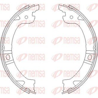 Колодки гальмівні барабанні REMSA 4744.00