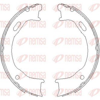 Колодки гальмівні барабанні REMSA 4747.00