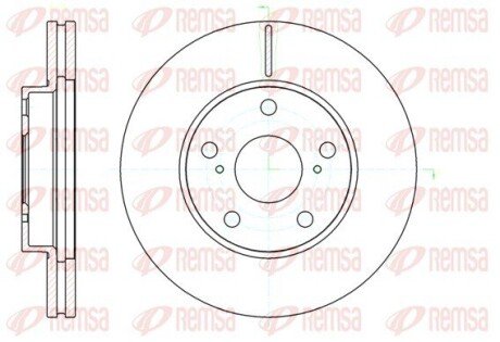 Гальмівний диск. передн. TOYOTA RAV4 00- REMSA 61043.10