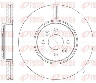 Диск гальмівний RENAULT SCENIC II передн. REMSA 61049.10