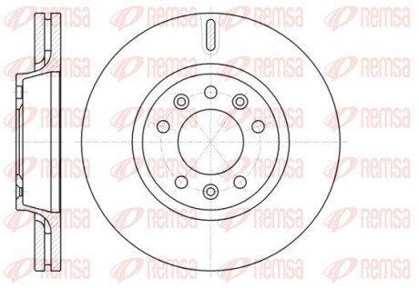 Гальмівний диск передн. Fiat Scudo 07 REMSA 61052.10