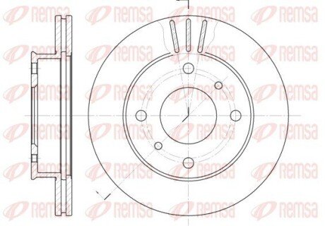 Диск гальмівний REMSA 6113.10