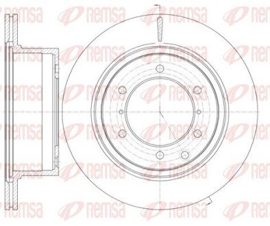 HYUNDAI гальмівний диск передн TERRACAN 2.9 CRDi REMSA 61159.10