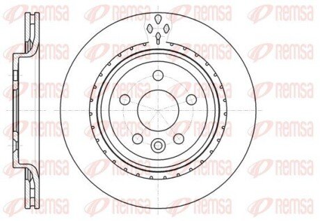 VOLVO диск гальмівний задній S60 II, S80 II REMSA 61305.10