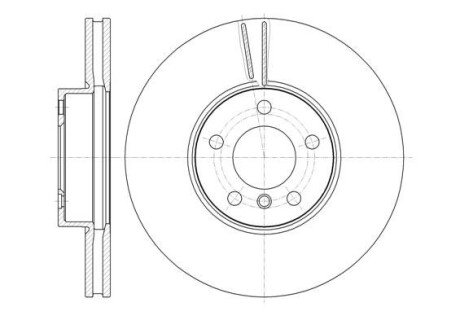 Диск гальм. передн. BMW X5 E70, X6 E71 xDrive 06- REMSA 61307.10