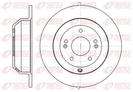KIA Диск гальмівний задній Sorento 2.2CRDi 09- REMSA 61373.00