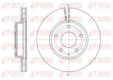 Диск гальмівний REMSA 61573.10