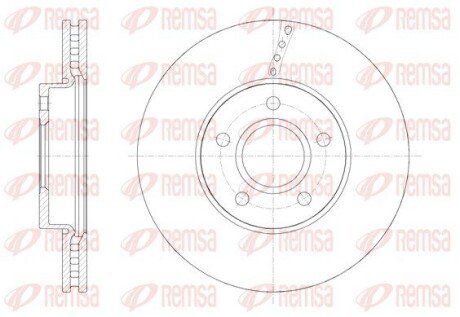 Диск гальм. передн. VOLVO V40 12- REMSA 61588.10