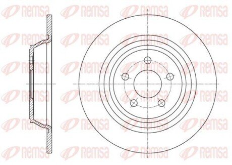 FORD Диск гальмівний задній S-MAX 15- REMSA 61604.00