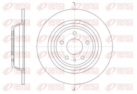 Диск гальмівний зад. FORD Mondeo 14- REMSA 61606.00