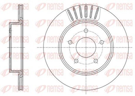 Диск гальмівний REMSA 61623.10