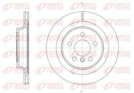 BMW Диск гальмівний задній 1/F40, X1/F48 REMSA 61632.10