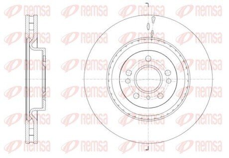 DB Диск гальмівний передній W166 REMSA 61634.10