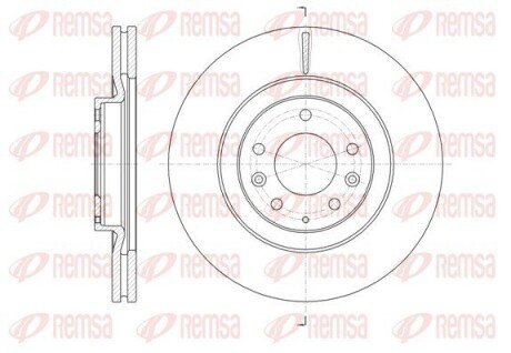 Диск гальмівний передній Mazda CX-7/9 REMSA 61638.10