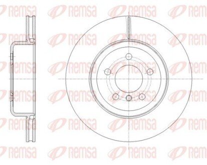 BMW Диск гальмівний задній 3/F30 REMSA 61652.10