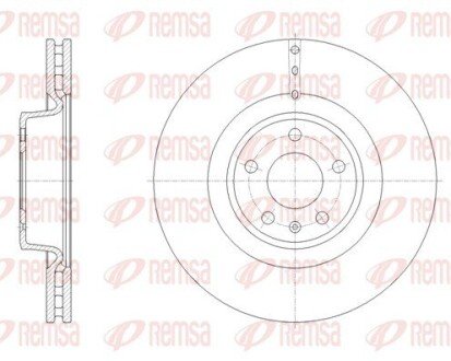 Диск гальмівний REMSA 61670.10
