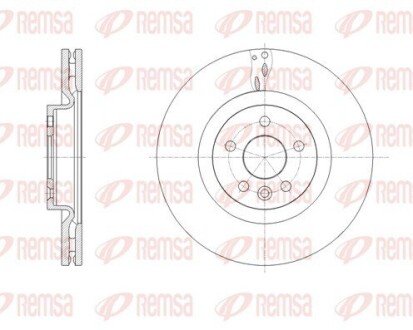 LAND ROVER диск гальм. передній Range Rover Evoque 11-, Discovery Sport 14- REMSA 61786.10